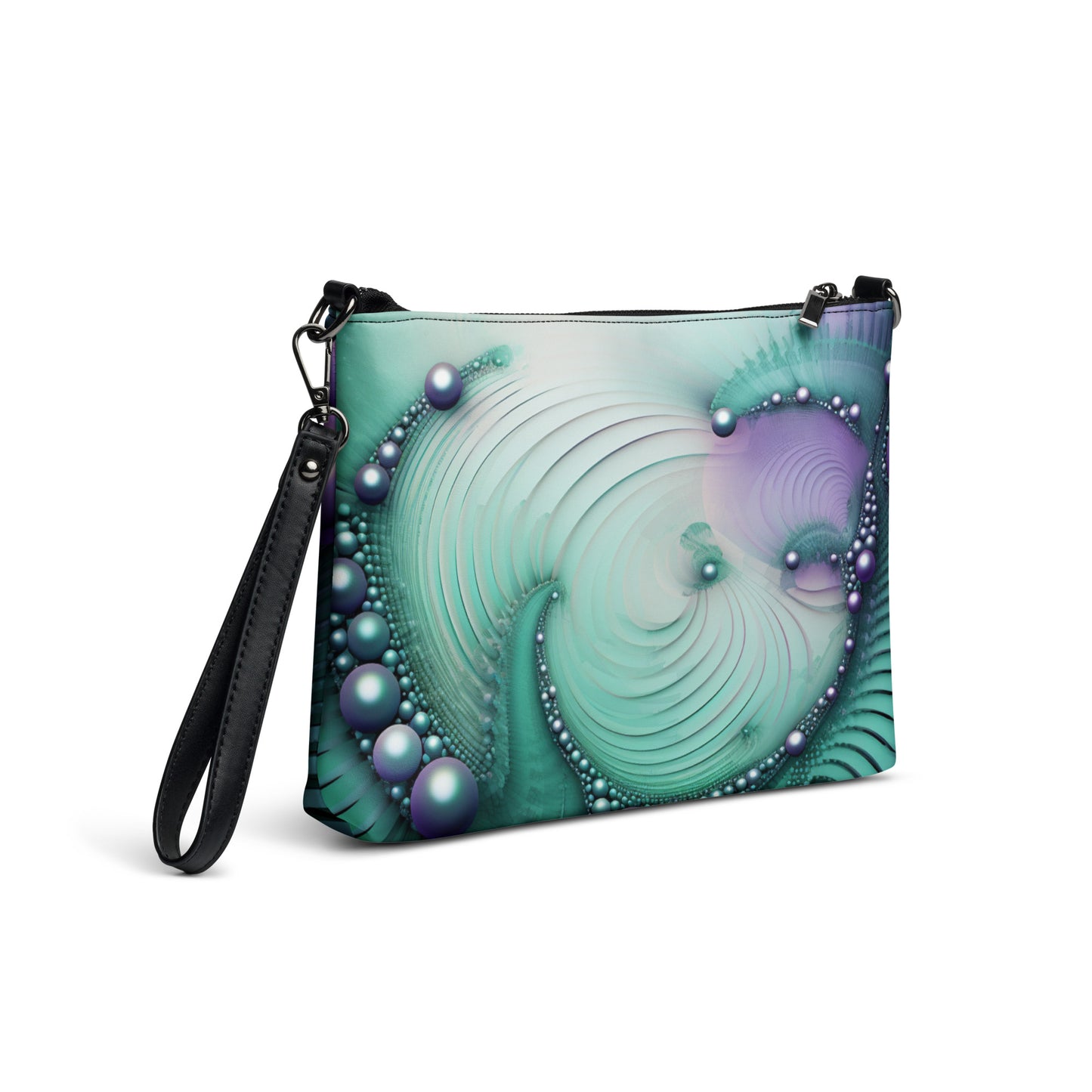 Turquoise Pearl MakeUp Bag